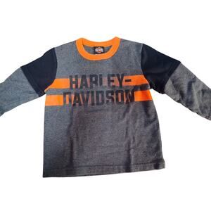 Harley Davidson Motorcycles Kids Toddlers Long Sleeve Shirt Graphic Tee 4T